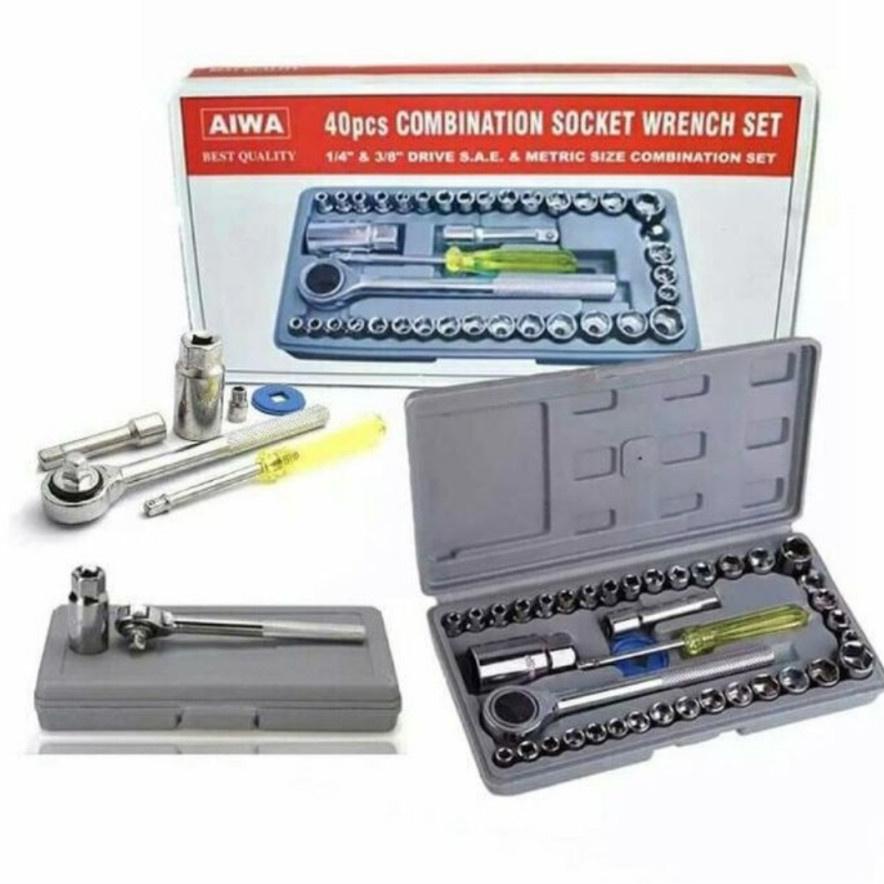 Cod Kunci Sok Aiwa 40 Pcs Kunci Pas Sock Aiwa 40 Pcs Tool Kit 40 Aiwa - Kunci Aiwa 40Pcs