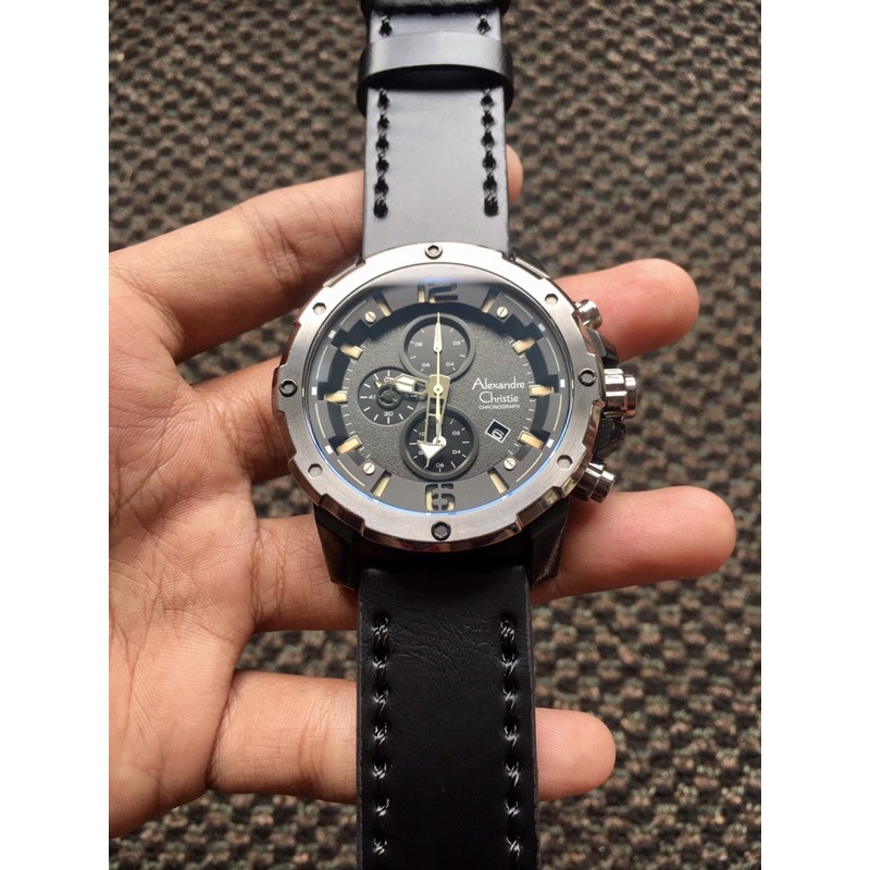 Bekas / Second / Preloved Jam Tangan Pria Fashion Chronograph ORIGINAL Alexandre Christie AC