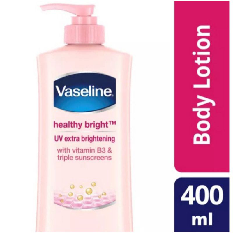 VASELINE healty bright UV extra brightening 400ml 100% {ORIGINAL}