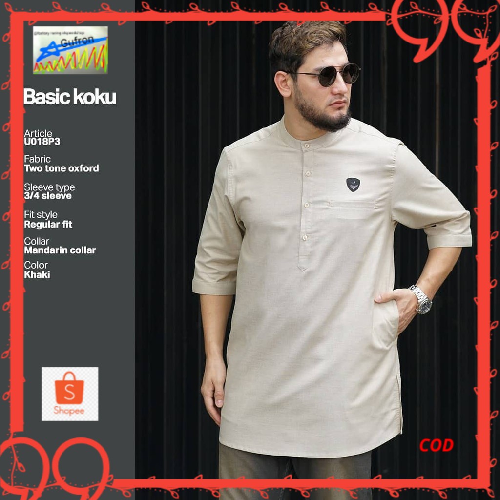 Samase Basic Koko Kurta Lengan 3/4 U018P