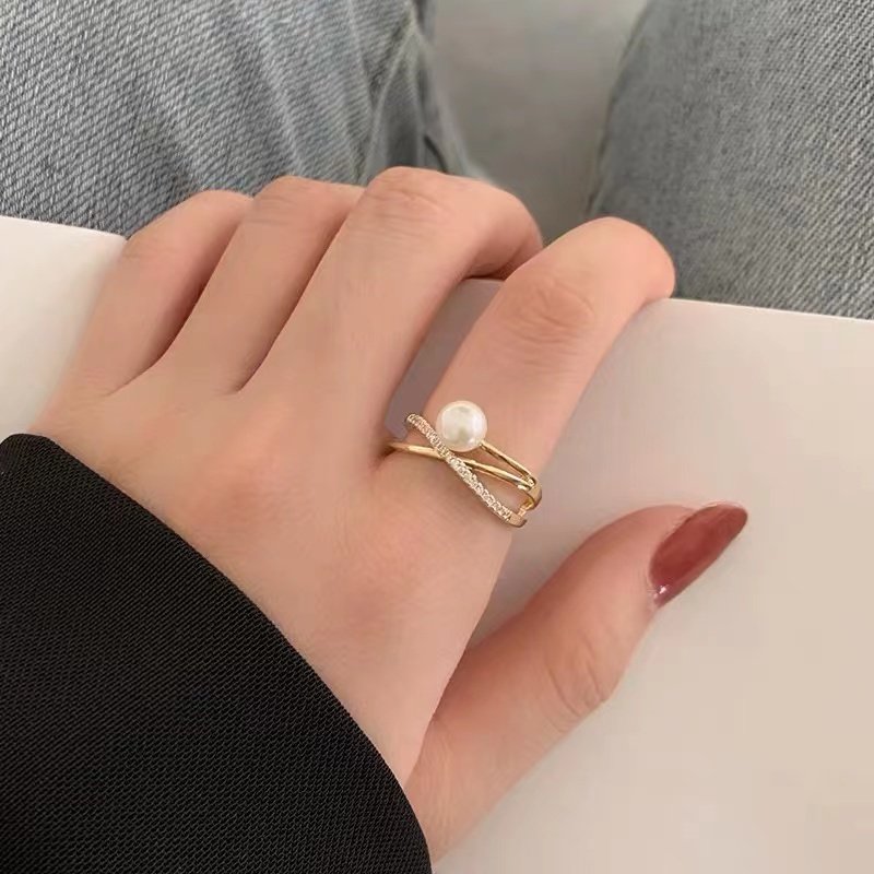 Cincin Mutiara Wanita Cincin Fashion Wanita