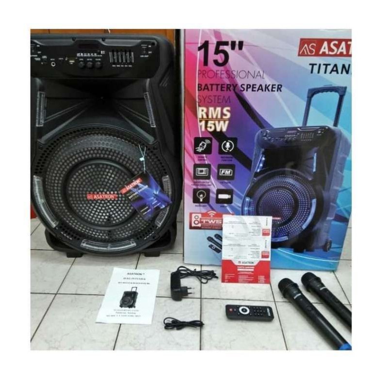 speaker meeting asatron bluetooth 15"titanium