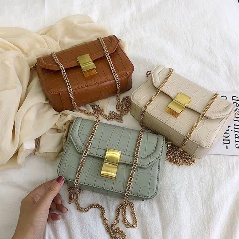 (COD)tas impor wanita selempang batam murah bahan kulit sentetis sling bag cewek promo