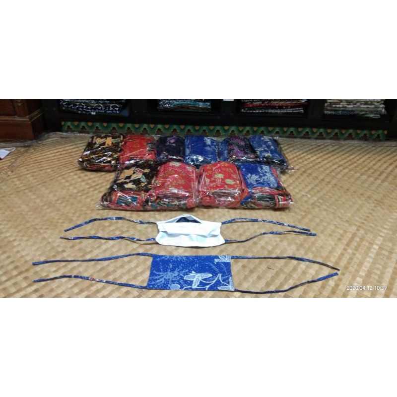 Masker batik 2 lapisan no gap lulus uji korek api