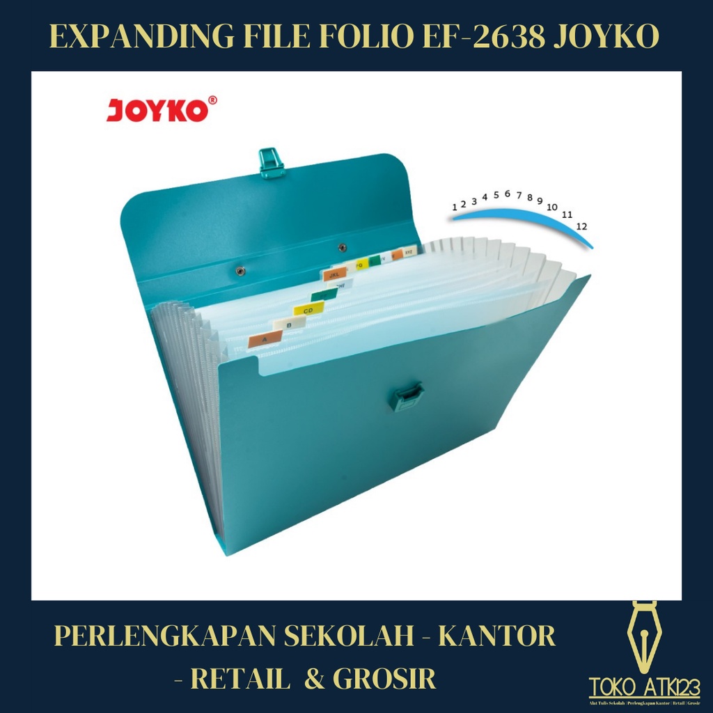 Expanding File Merk Joyko EF-2638 Ukuran Folio