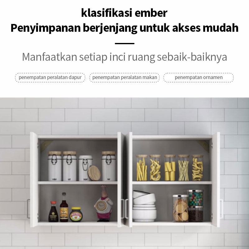 Weyon Sakura rak dinding/rak gantung /lemari dapur/Lemari Kabinet/rak dapur/lemari kamar tidur/rak dinding dapur/rak gantung minimalis（DF15C)