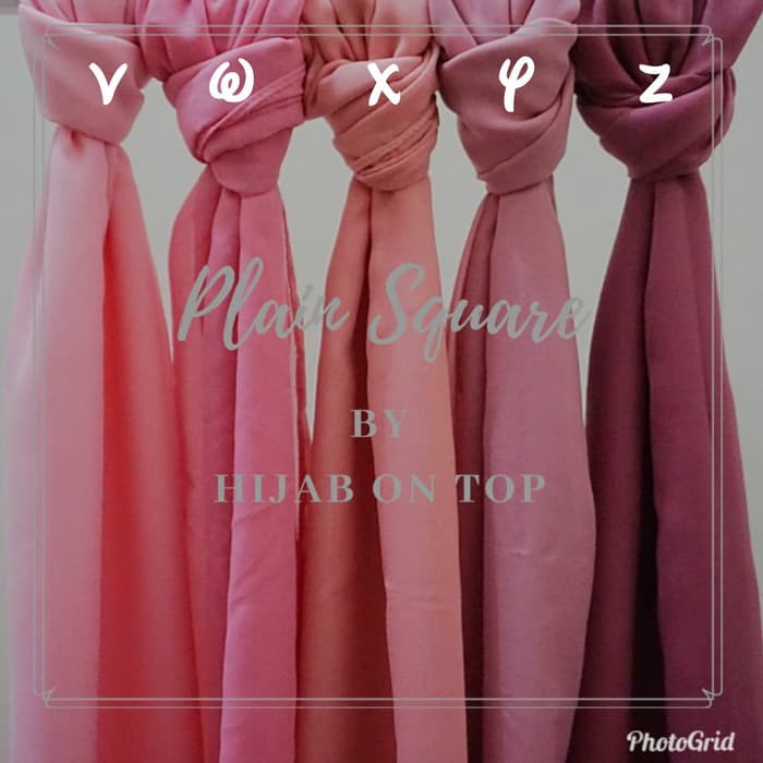 TERLARIS - POTTON SQUARE MURAH BELLA SQUARE SEGIEMPAT POLOS PLAIN HIJAB BASIC SEGI EMPAT