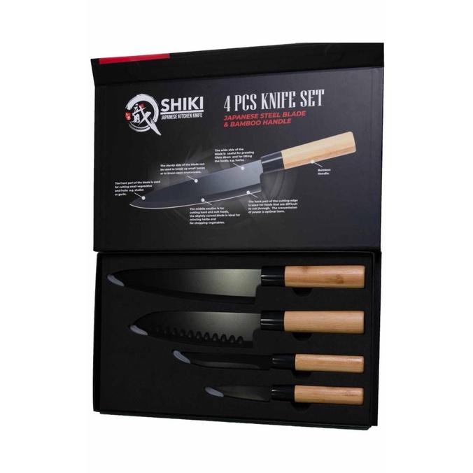 Pisau Jepang Set - Shiki - Japanese Steel