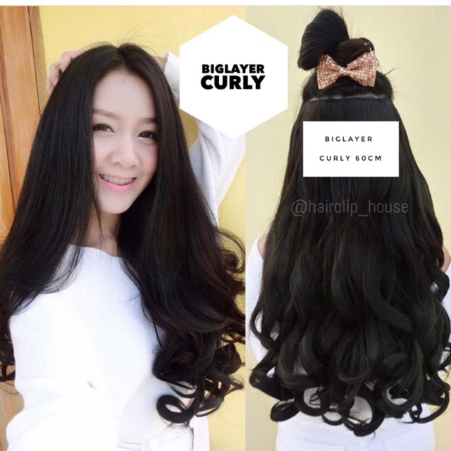 HAIRCLIP KOREA BIGLAYER CURLY 60cm