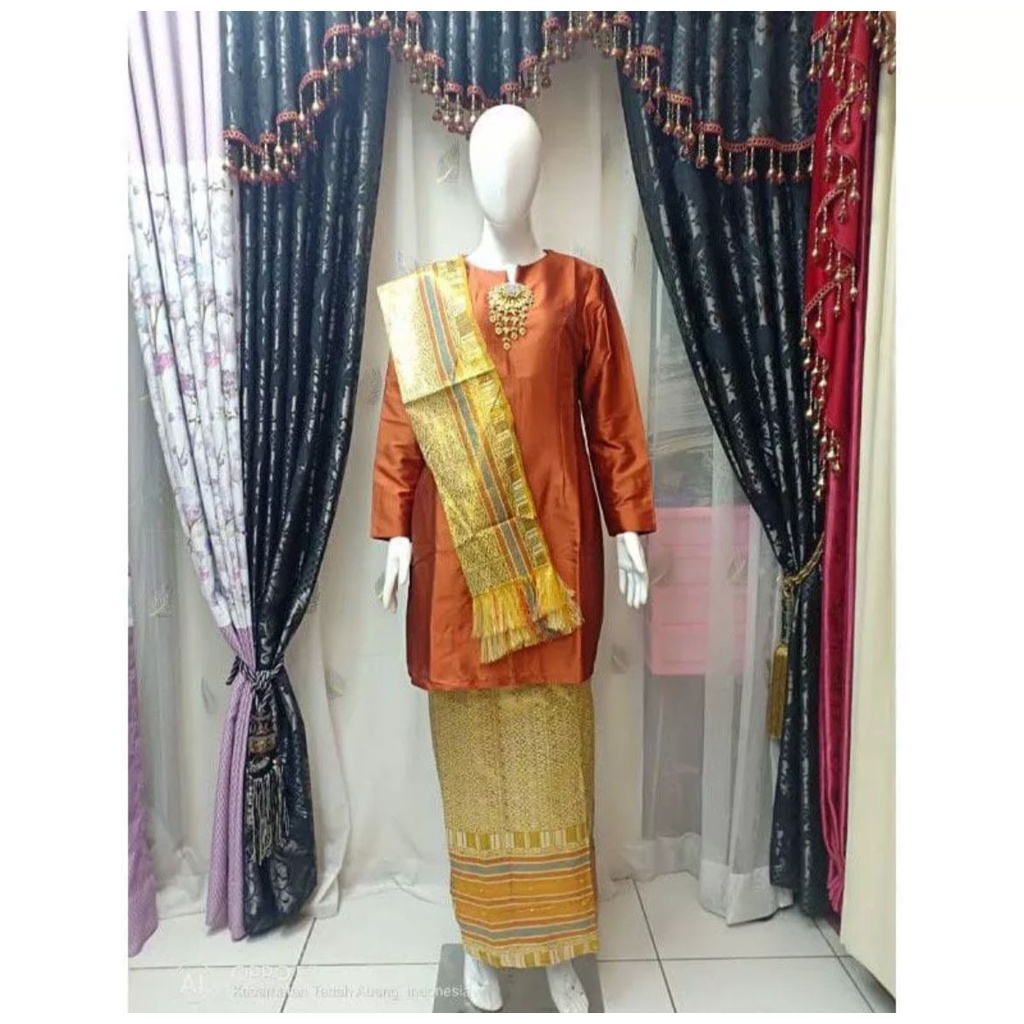 Setelan Songket Slendang Siti Nurbaya || Baju Kurung Melayu TradisionaL || Stelan Tavetta Dove Premium || [COD] Bayar di Tempat || Grosir Baju TradisionaL Termurah || Set Wisuda Remaja Kekinian || Kebaya Malaysia Modern