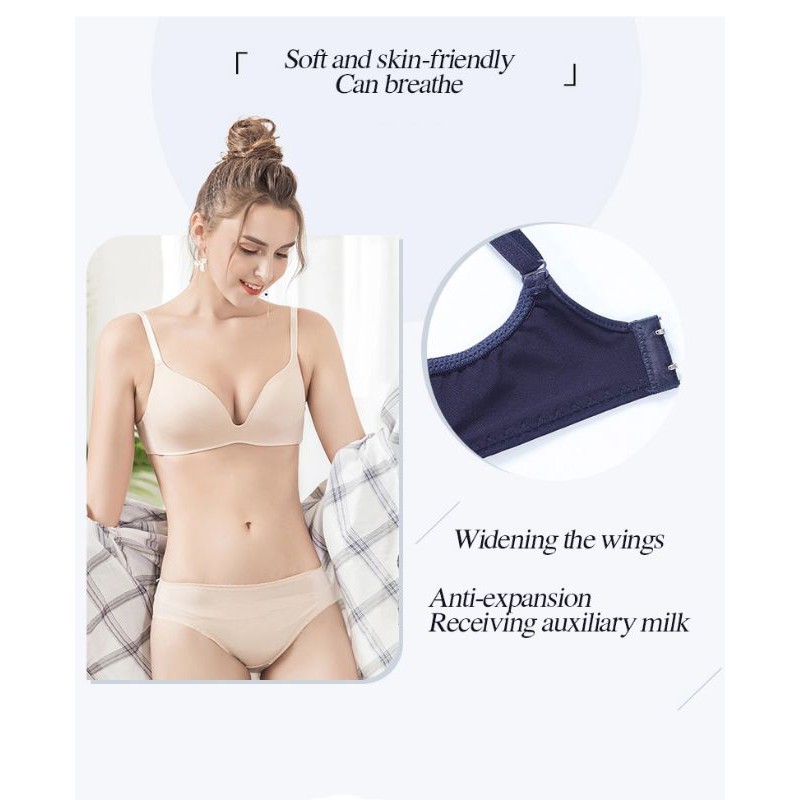 Jual Bra BH Seamless Wanita Tanpa Kawat Push Up Wireless Bra Nyaman Lembut Untuk Sehari Hari