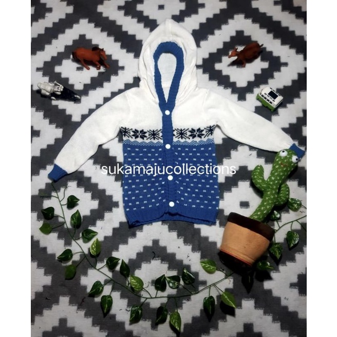 HOODIE RAJUT JUMPER MOTIP UNISEX ALL SIZE 2-4 THN PRIA DAN WANITA