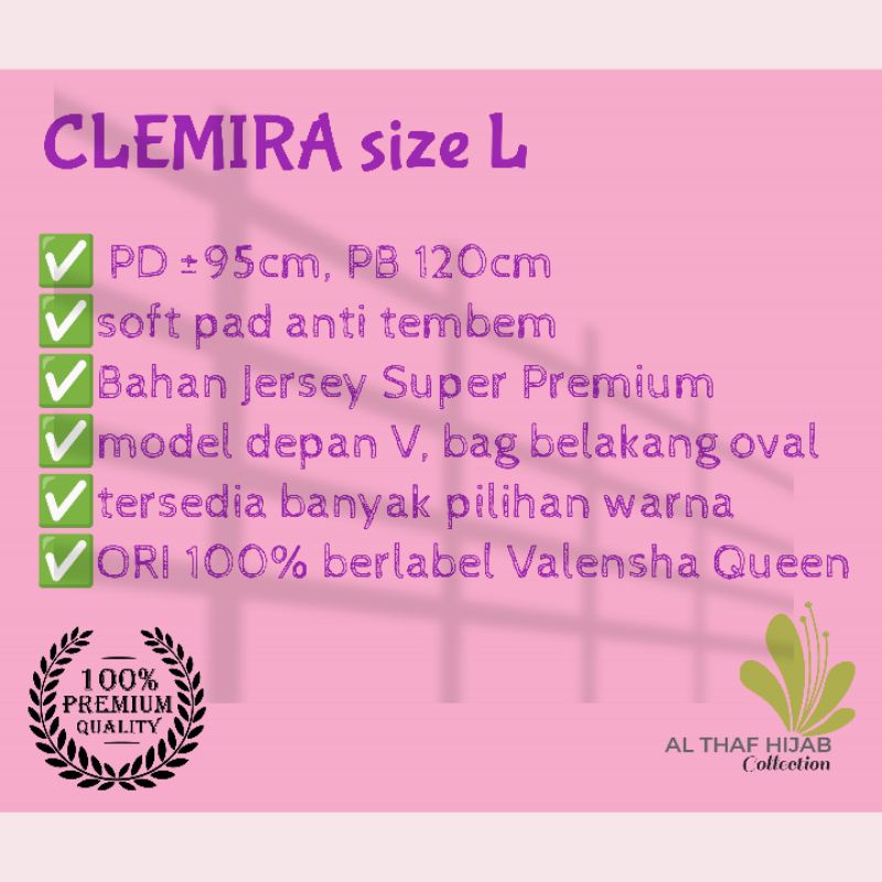 KHIMAR JERSEY JUMBO V KHIMAR SYARI SIZE L VALENSHAQUEEN VALENSHA QUEEN GROSIRJILBAB-1