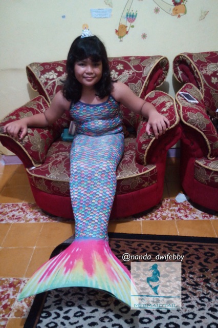 No 10 Rainbow Scale Baju Renang Kostum Duyung Mermaid Anak 2 13th Shopee Indonesia