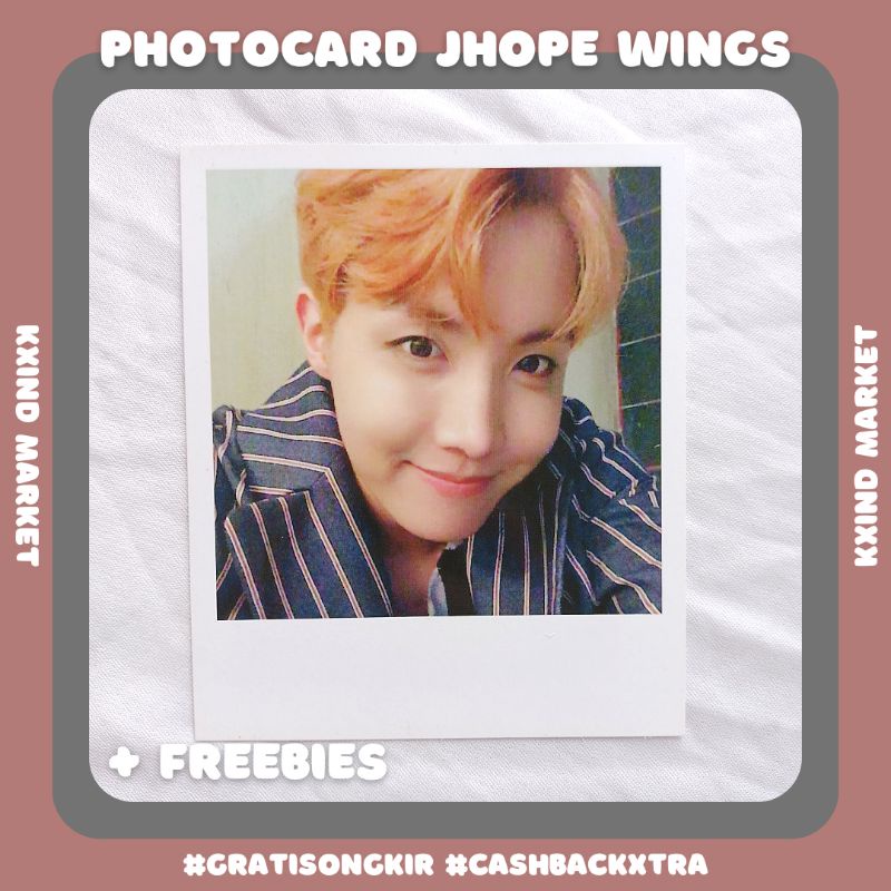 Photocard Jhope BTS Album WINGS / PC hobi / album BTS tear answer / PC Jungkook Taehyung V jin