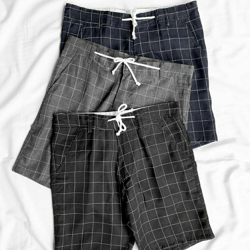 Celana Pendek Chino Tartan Pria Tartan Pants Celana Tartan Pria Celana Panjang Pria