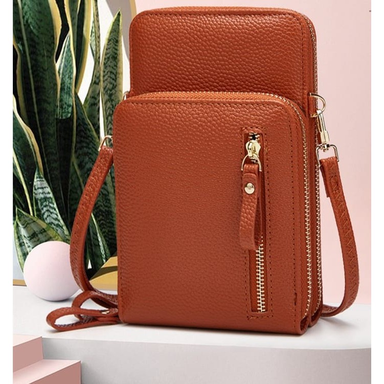 DOMPET HP SELEMPANG WANITA TALI PANJANG PESTA KULIT WAINA IMPORT  FASHION KOREA KEKINIAN MURAH BATAM