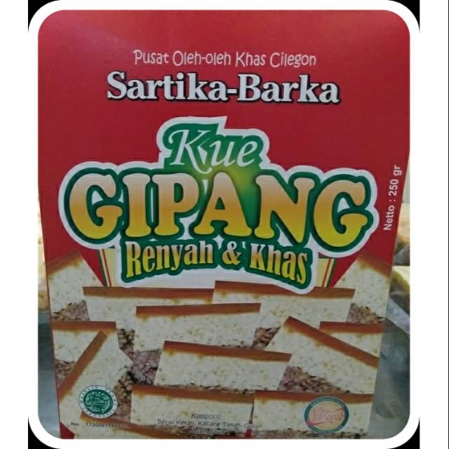 

Gipang Kacang Kemasan Berat 250 gr Oleh-oleh Khas Cilegon/Khas Bant