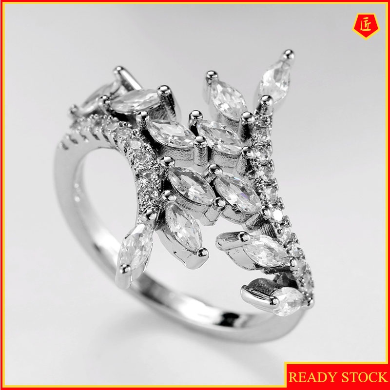 [Ready Stock]Fashion Personality Diamond-Studded Ring