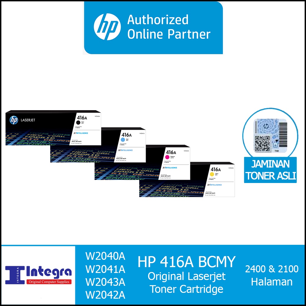 Toner HP 1 Set 416A ( Bk, C, M, Y ) Original LaserJet Cartridge