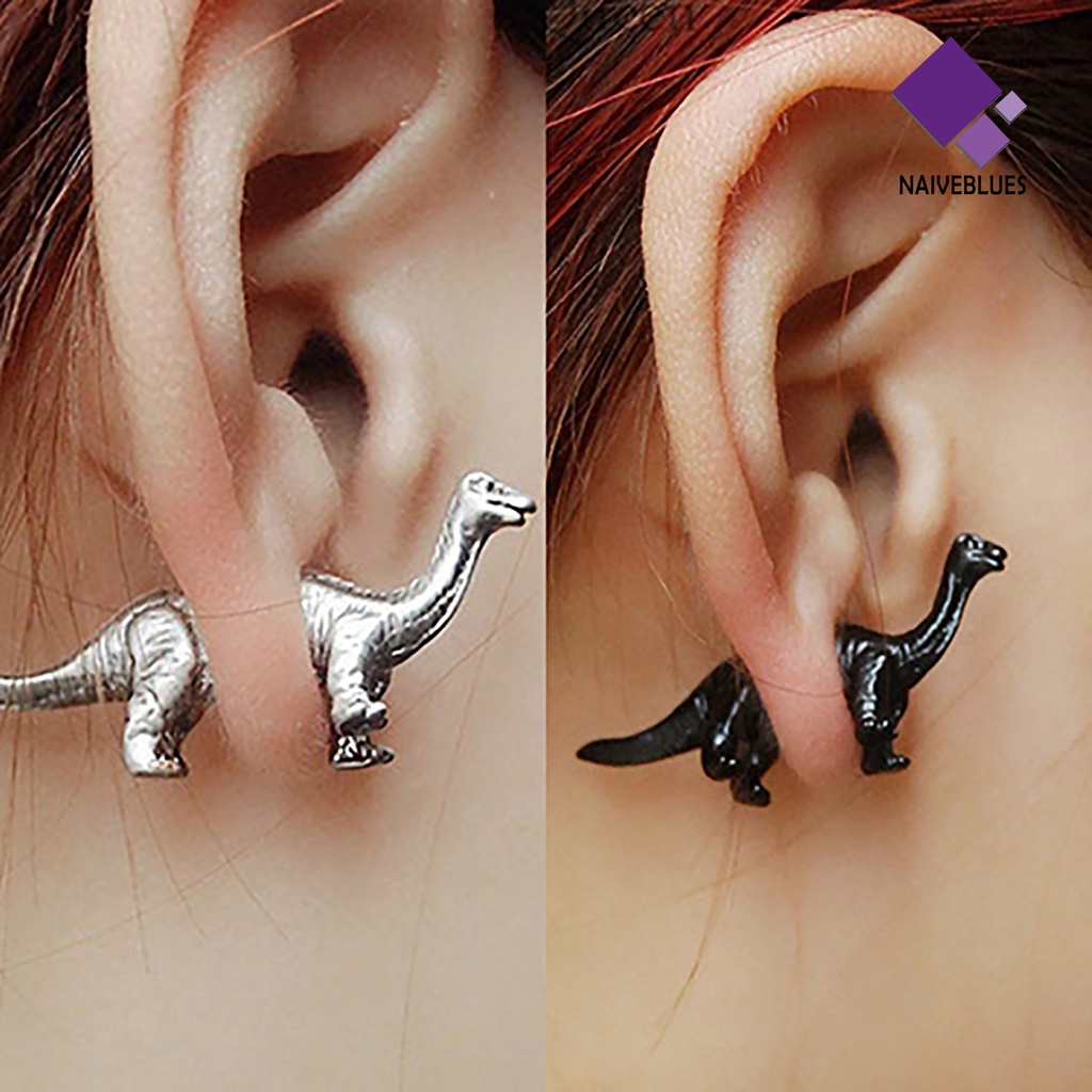 Anting Desain Dinosaurus Bahan Alloy Untuk Pria