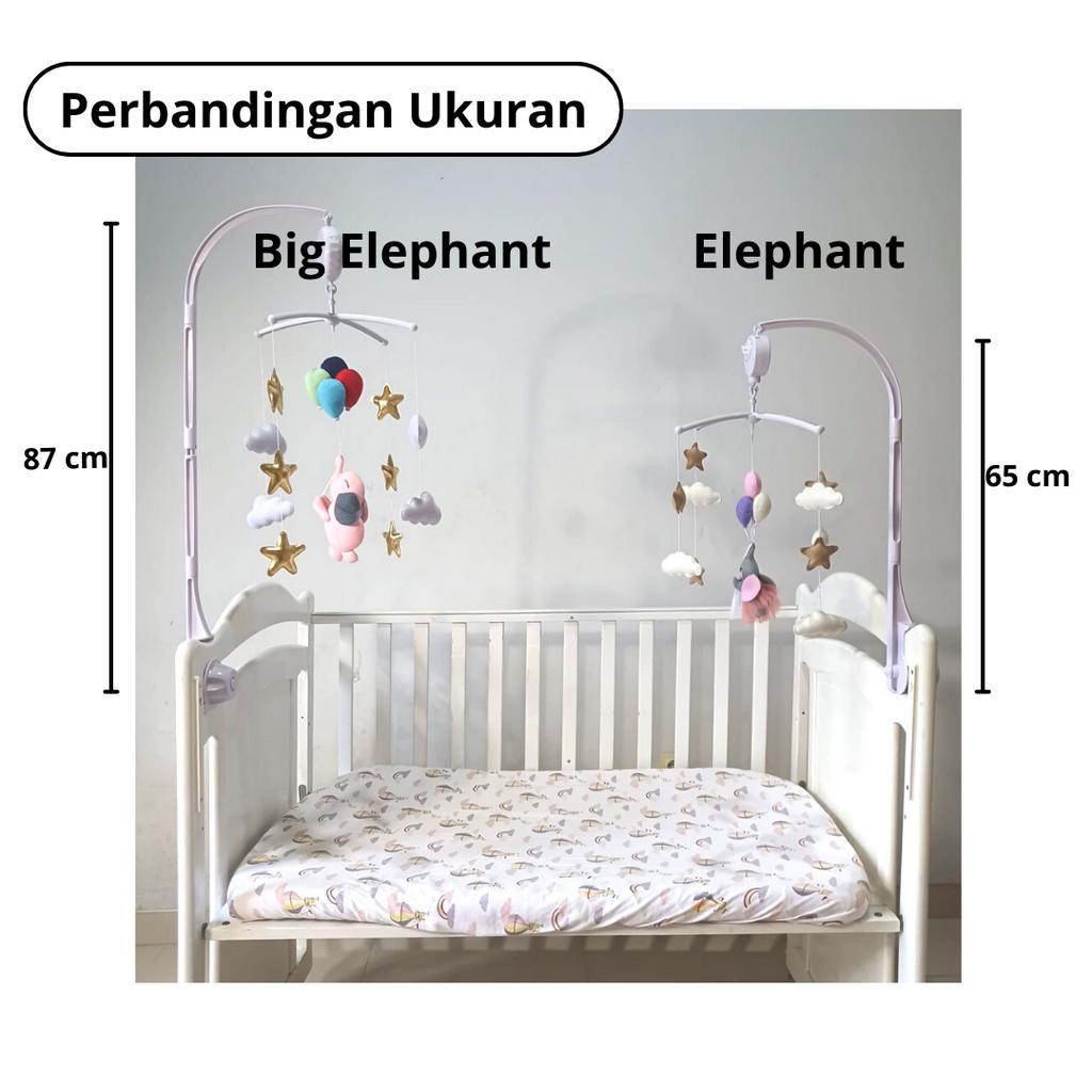 BABY MOBILE Mainan Box Bayi Baby Mobile Musik Otomatis Putar Kelambu Bayi Aksesoris Box Tempat Tidur Baby Musical Baby Crib Melodi gantungan Boks Bayi