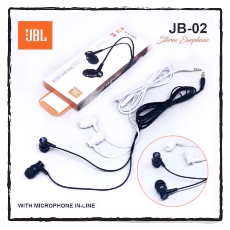 Hf Earphone Headset JBL JB-01 / JB-02 PureBass