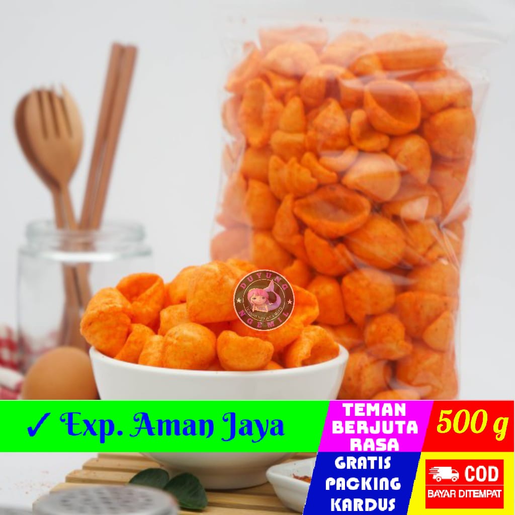 

{500g} Kerupuk Keong XTRA PEDAS / Kerupuk Rambo SUPER PEDAS | Duyung Ngemil - makanan ringan snack kiloan jajanan jadul camilan termurah jajanan murah cemilan sehat Jajanan