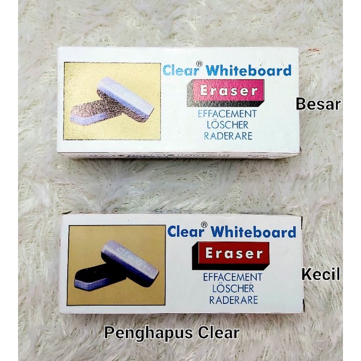 

(2bh)Penghapus papan tulis/White Board Eraser CLEAR Besar/Kecil