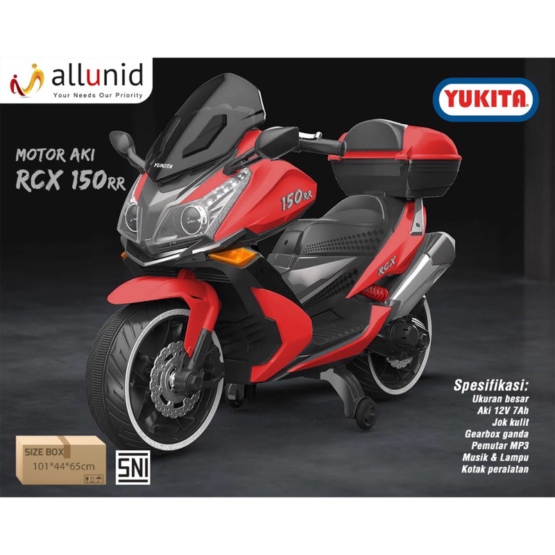 Mainan anak Motor aki MURAH RCX Yukita 550