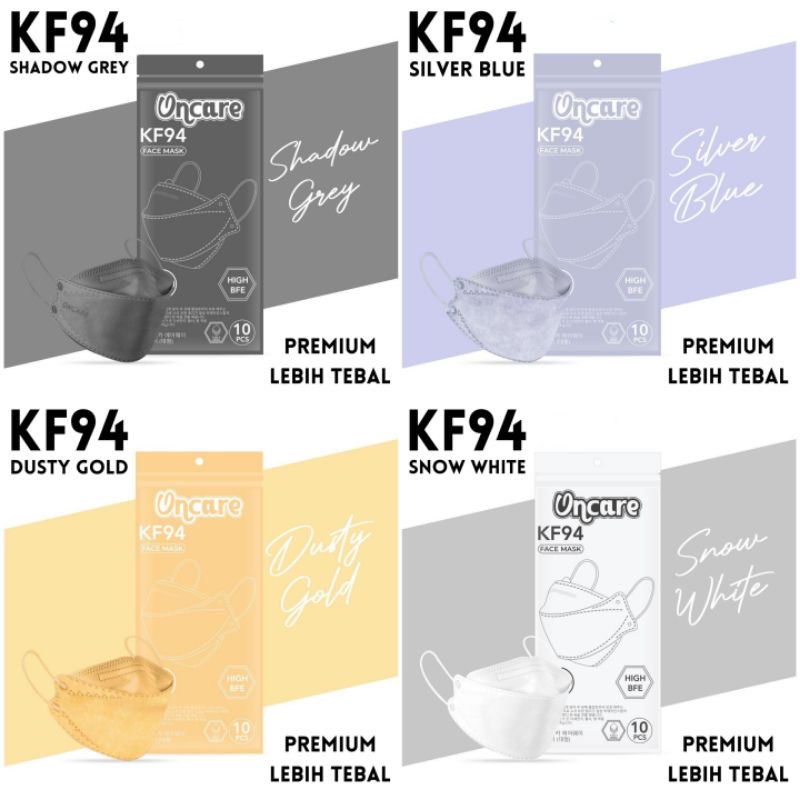 MASKER KF94 ONCARE WARNA 4PLY ORIGINAL ISI 10PCS