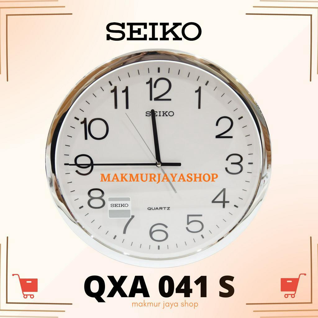 Jam Dinding SEIKO QXA041 silver ORIGINAL