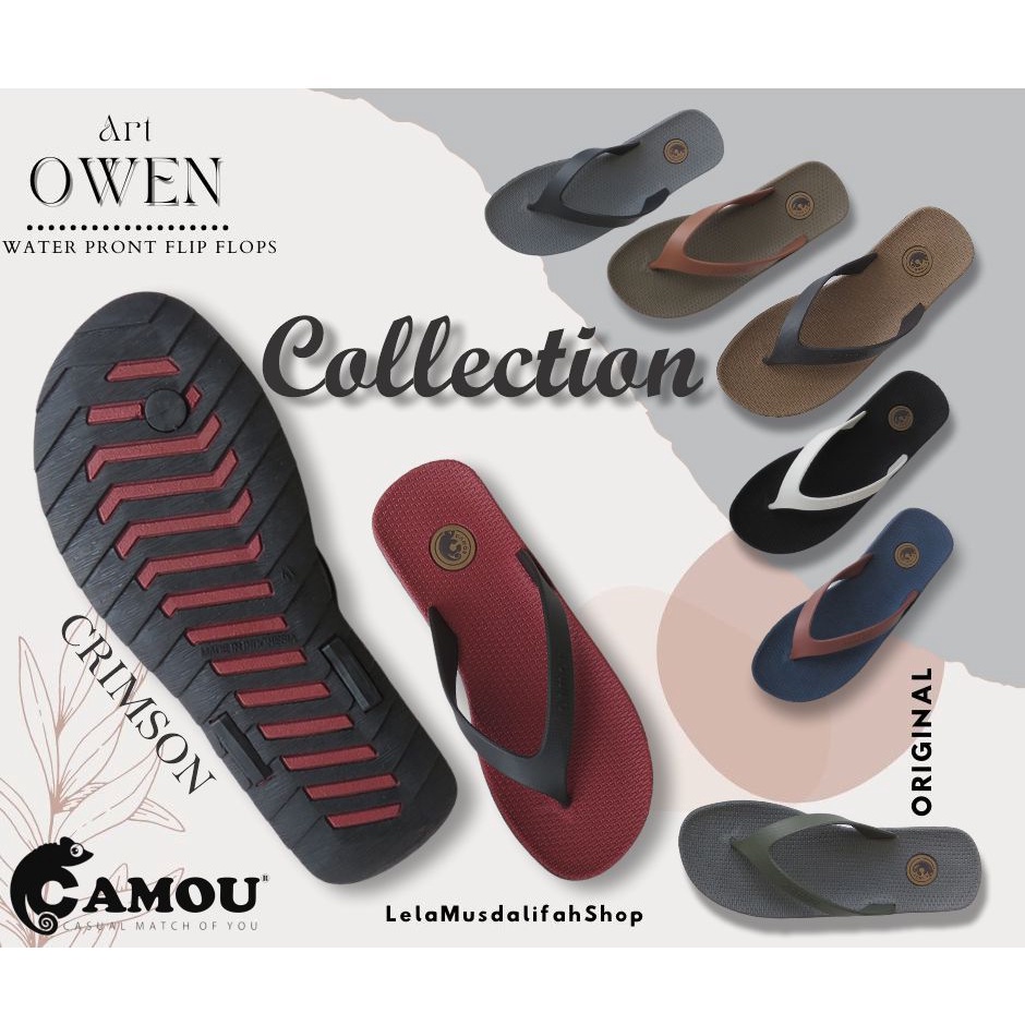 CAMOU - Owen Collection - Sandal Jepit Pria / Sendal Jepit Karet Casual Camou Original Murah