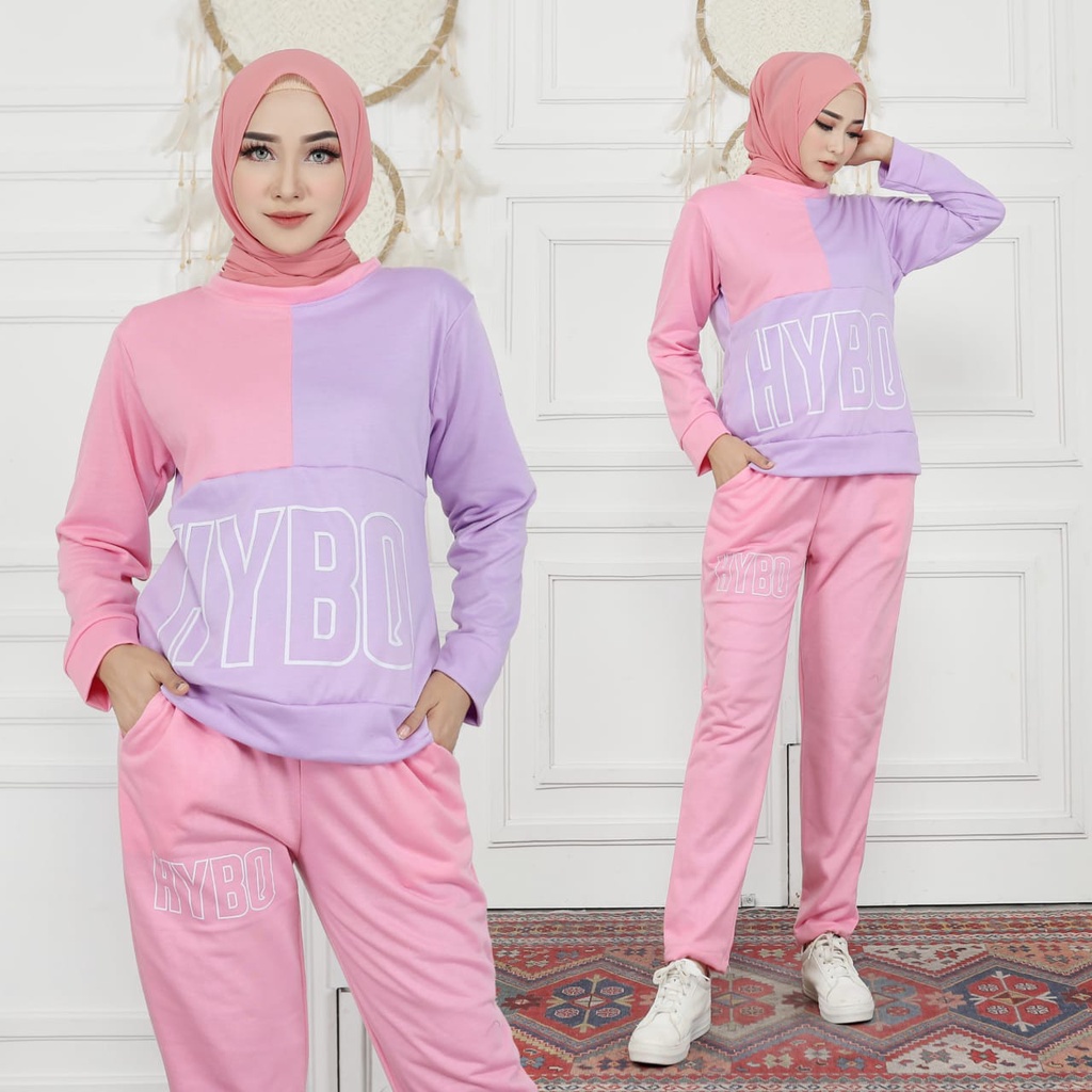 HOPYLOVY - Setelan Wanita Casual Terbaru Hayna