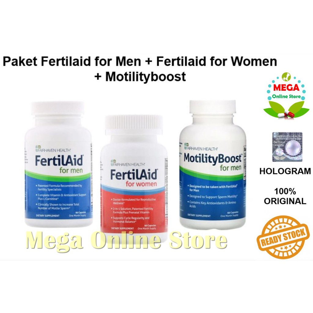 Fertilaid for Men + Fertilaid for Women + Motility Boost