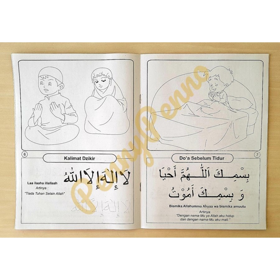 Buku Mewarnai Latihan Berdoa & Mengenal Huruf Hijaiyah ( Uk 28,5 Cm X 21 Cm)-1