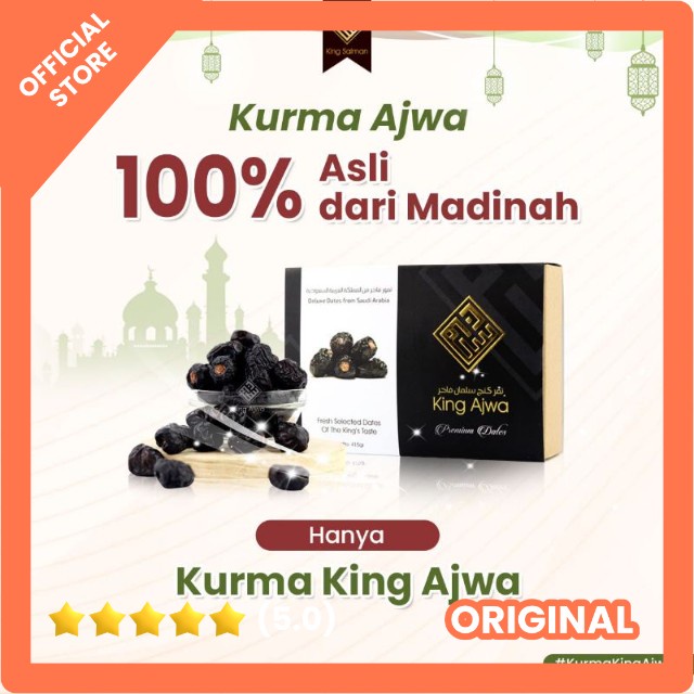 

KURMA AJWA & KURMA SALMAN PREMIUM ORIGINAL GRADE A ASLI DARI MADINAH BERAT BERSIH 500 GR.