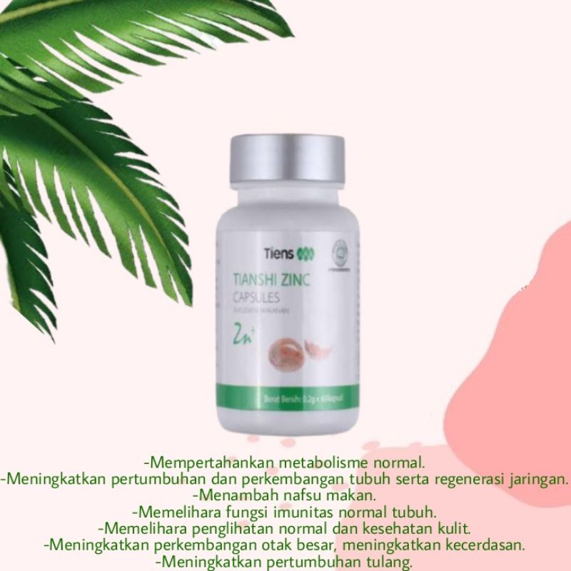 Tiens zinc / penggemuk badan Tiens / 100% original tiens