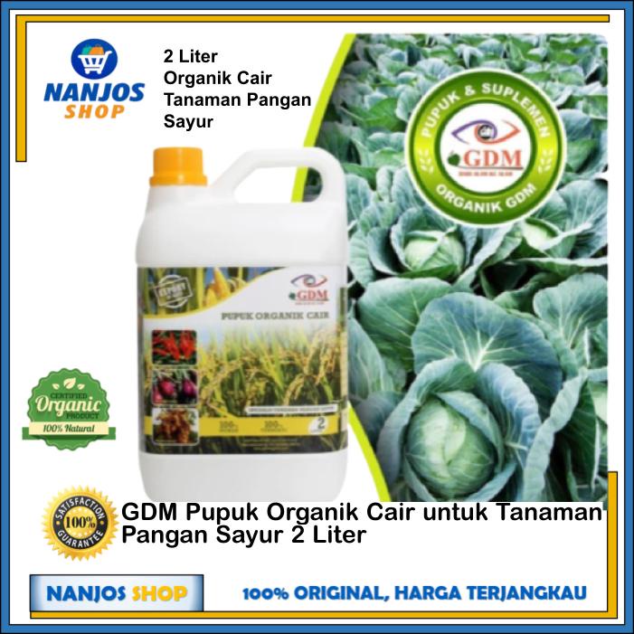 GDM Pupuk Organik Cair Tanaman Pangan Sayur Pupuk Organik Penyubur 2 L