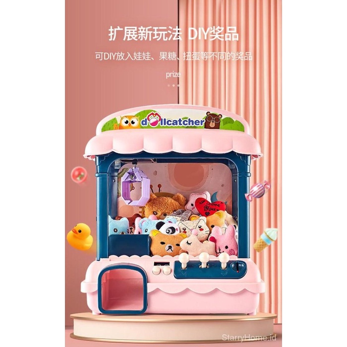 Box Mainan Mesin Capit Permen / Telur / Koin Mini Untuk Anak Perempuan