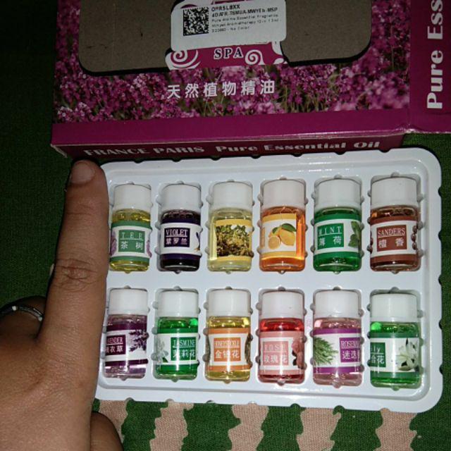 Pure Aroma Essential Fragrance Oil Aromatherapy 12 In 1 3ml - D23860 Titangadget