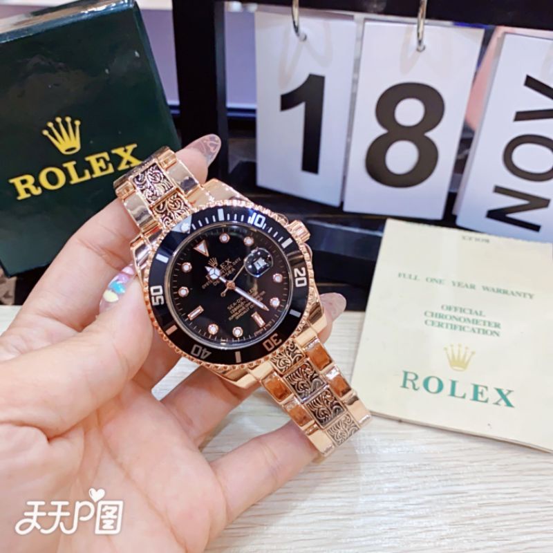 JAM TANGAN PRIA ROLEX BATIK TGL STAINLESS SEMI SUPER