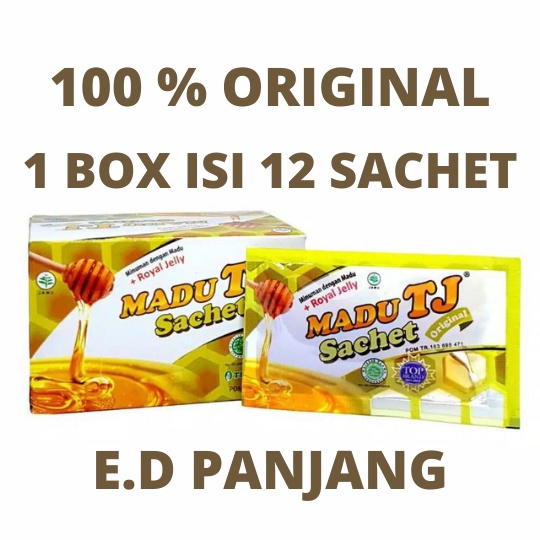 MADU TJ ORIGINAL BOX ISI 12 SACHET 20 GRAM ED PANJANG