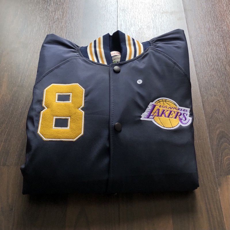 JAKET BOMBER LAKERS HIGH QUALITY CASUAL HYPE FASHION PRIA