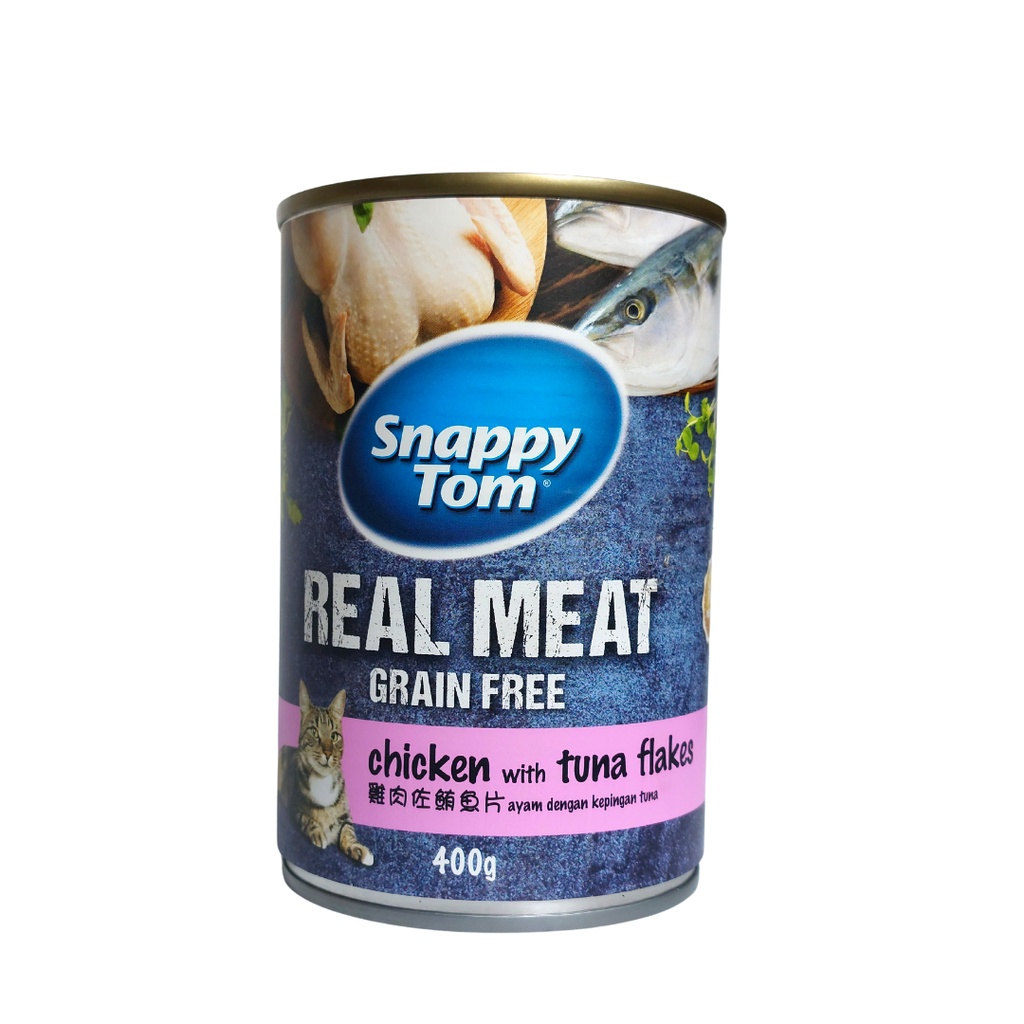 Snappy Tom Makanan Kucing / Kaleng 400 gram / Wet Food