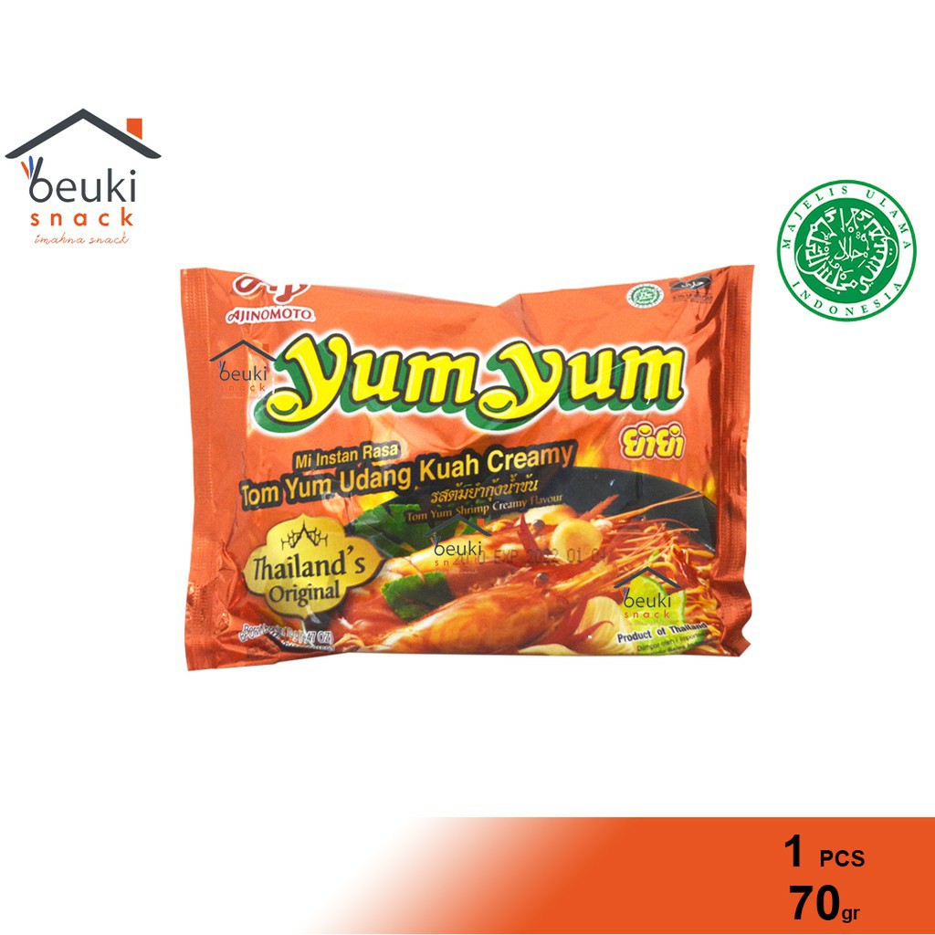 

ECER Ajinomoto Yum Yum TomYam Udang Kuah Creamy - 70gr