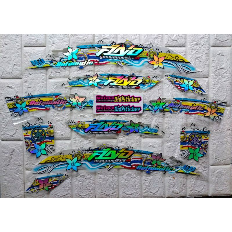 STRIPING TRANSPARAN HOLOGRAM FINO FI 125 THAILAND II STRIPING FINO VARIASI