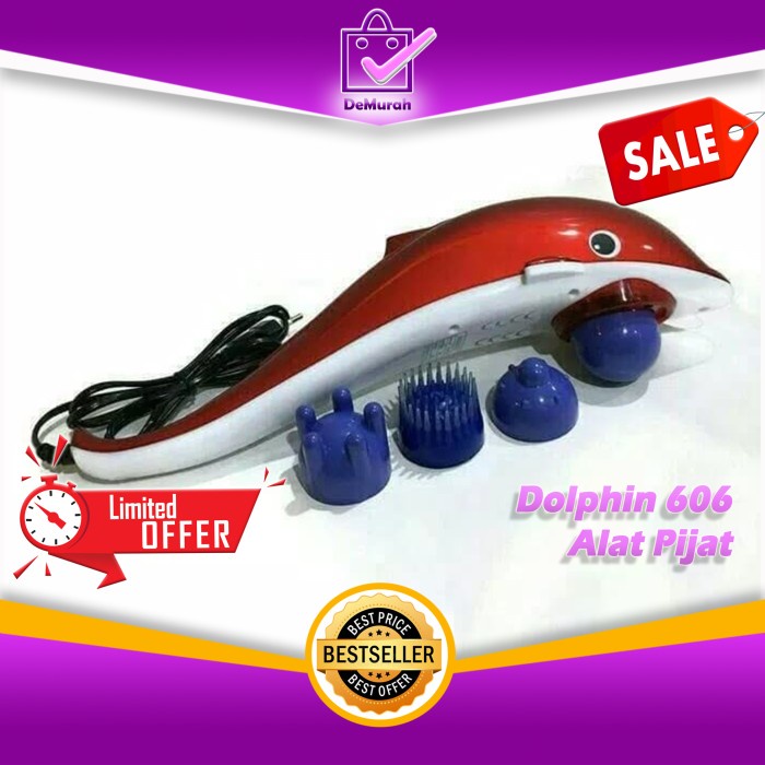 Alat Terapi Dolphin 606 Alat Pijat Infrared Merah Massager Terapi Dolphin Lumba(M8Z8) BISA COD Alat 