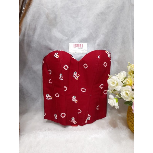 Kamisol longtorso jumputan