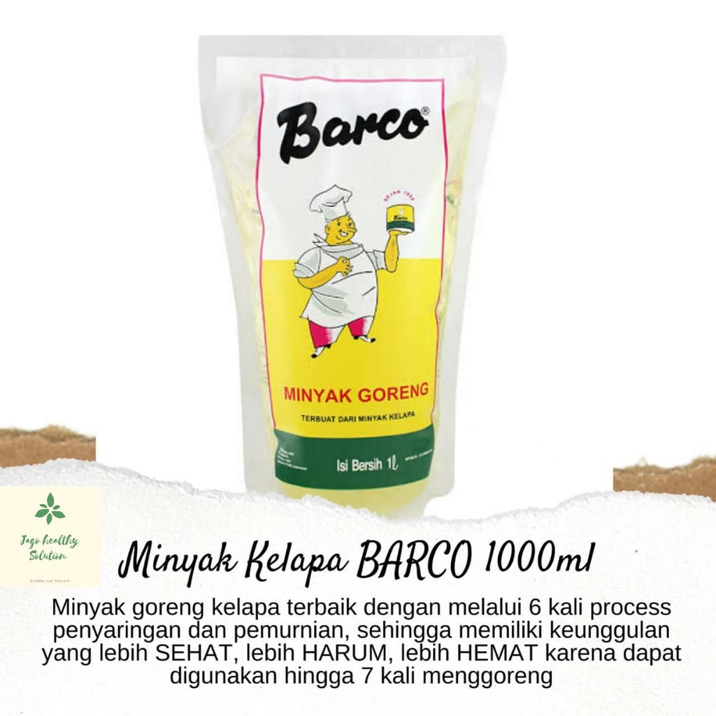 

HOT PROMO MINYAK KELAPA BARCO 1 LITER (SEHAT & BERGIZI)